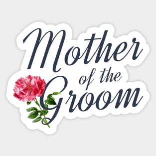 Elegant Mother of the Groom Wedding Calligraphy Sticker